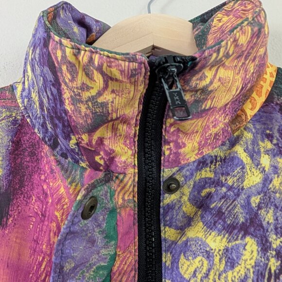 Vintage 90s Abstract Patchwork Forrester's GoreTex Jacket Gorpcore Granola M - Picture 5 of 14